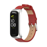 Bracelet de montre en cuir microfibre et boîtier métallique MIJOBS, pour Samsung Galaxy Fit 2