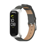 Bracelet de montre en cuir microfibre et boîtier métallique MIJOBS, pour Samsung Galaxy Fit 2