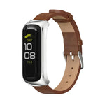 Bracelet de montre en cuir microfibre et boîtier métallique MIJOBS, pour Samsung Galaxy Fit 2