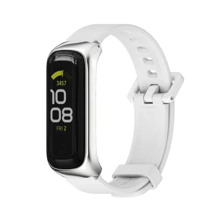 Bracelet de montre en silicone avec boîtier en métal MIJOBS, pour Samsung Galaxy Fit 2