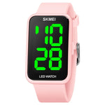 SKMEI 1873 Montre électronique LED étanche à bracelet en PU