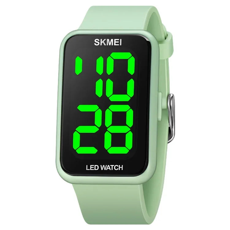 SKMEI 1873 Montre électronique LED étanche à bracelet en PU