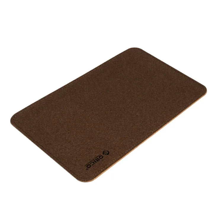 Tapis de souris double face ORICO, taille : 200x300mm, liège + café, liège + PU rose, liège + PU gris
