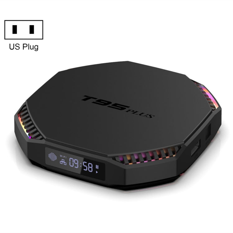 Décodeur intelligent T95 Plus RK3566 double Wifi Bluetooth pour téléviseur, 4 Go+32 Go, 8 Go+64 Go, 8 Go+128 Go