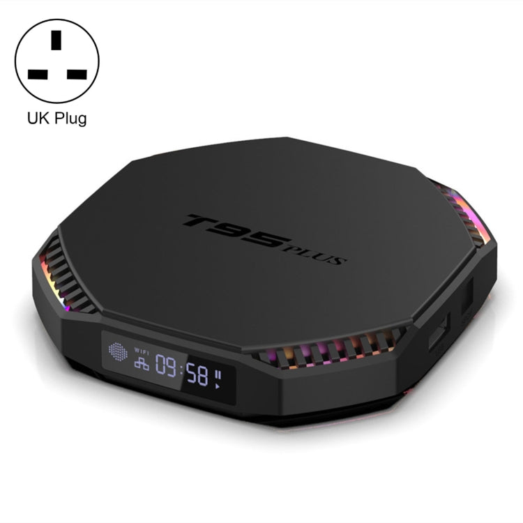 Décodeur intelligent T95 Plus RK3566 double Wifi Bluetooth pour téléviseur, 4 Go+32 Go, 8 Go+64 Go, 8 Go+128 Go