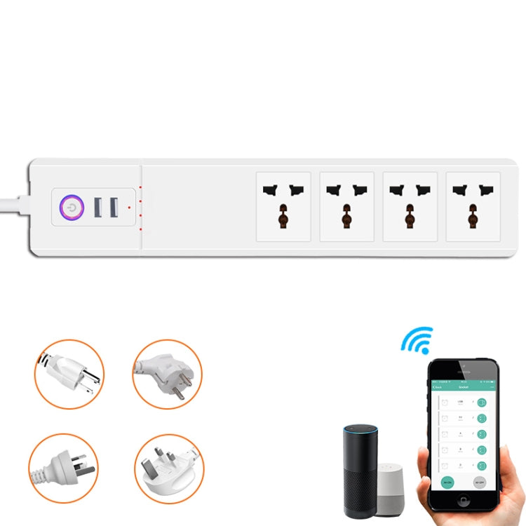 Multiprise intelligente SM-SO306-M 4 trous + 2 USB, ZigBee 10A, ZigBee 16A, WiFi 10A, WiFi 16A