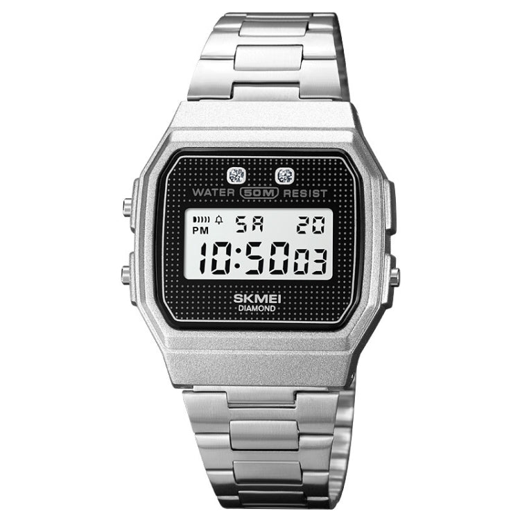SKMEI 1952 Montre électronique étanche avec boîtier en ABS et miroir en résine