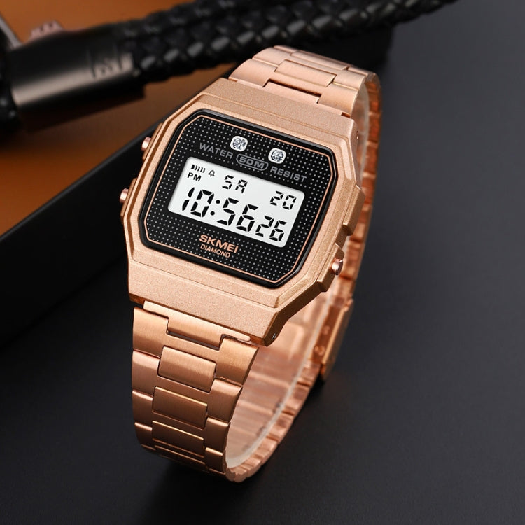 SKMEI 1952 Montre électronique étanche avec boîtier en ABS et miroir en résine