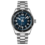 SKMEI 9232 Stainless Steel Buckle Glass Mirror Waterproof Resistant Quartz Watch