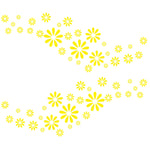2 PCS/Set D-483 Flower Pattern Car Modified Decorative Sticker, D-483