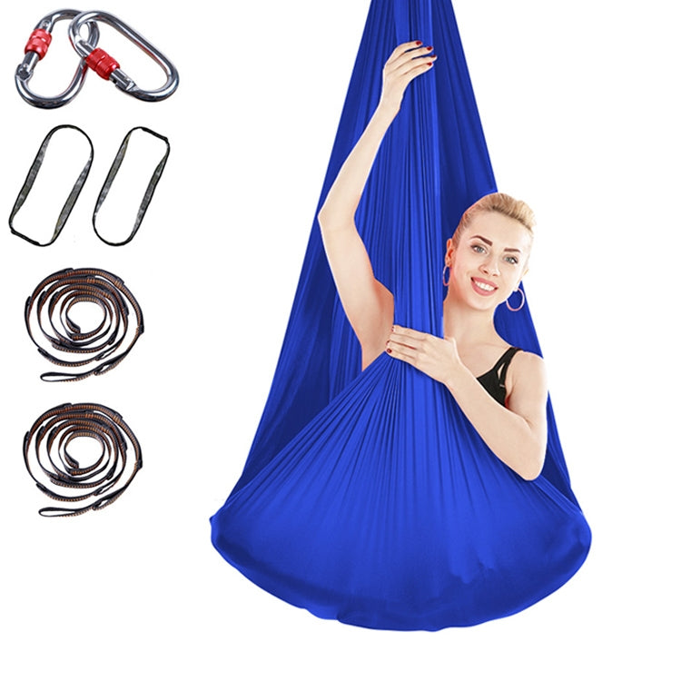 Hamac de yoga aérien sans nœud anti-gravité pour l'intérieur avec boucle / sangle d'extension, taille : 400x280cm
