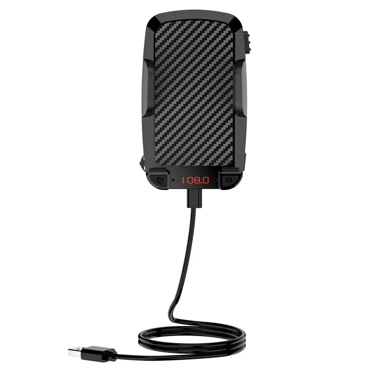 C1 Lecteur MP3 Bluetooth 5.0 pour voiture, transmetteur FM, support de téléphone pour grille d'aération, C1