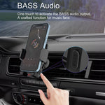 C1 Lecteur MP3 Bluetooth 5.0 pour voiture, transmetteur FM, support de téléphone pour grille d'aération, C1