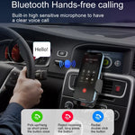 C1 Lecteur MP3 Bluetooth 5.0 pour voiture, transmetteur FM, support de téléphone pour grille d'aération, C1