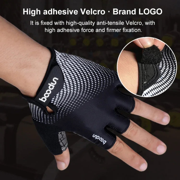BOODUN 1096 Gants de sport en silicone antidérapants, résistants à l'usure et respirants, S, M, XL