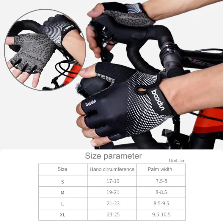 BOODUN 1096 Gants de sport en silicone antidérapants, résistants à l'usure et respirants, S, M, XL