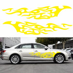 2 PCS/Set D-969 Flame Pattern Car Modified Decorative Sticker, D-969