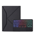 Étui en cuir avec clavier Bluetooth rétroéclairé et pavé tactile Z11B-AS et fente pour stylet, pour iPad Pro 11 2021/2020/2018, pour iPad Air 11 2025 / 2024 / Air 5 / Air 4, pour iPad 10.2 2021/2020/2019