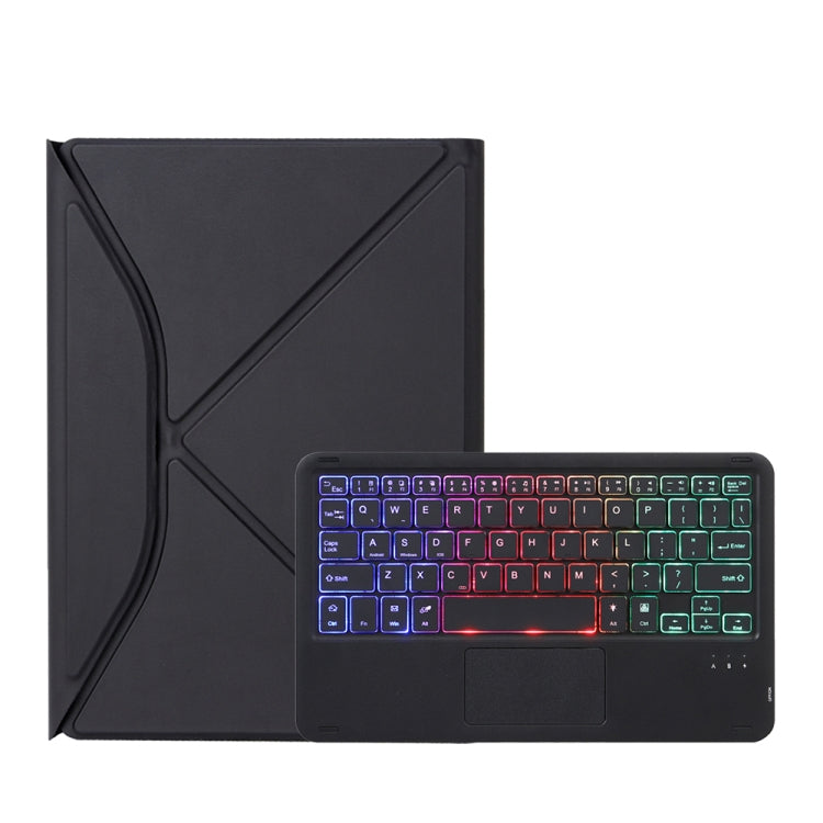 Étui en cuir avec clavier Bluetooth rétroéclairé et pavé tactile Z11B-AS et fente pour stylet, pour iPad Pro 11 2021/2020/2018, pour iPad Air 11 2025 / 2024 / Air 5 / Air 4, pour iPad 10.2 2021/2020/2019