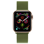 Milanese Stainless Steel Watch Band For Apple Watch Series, 7 45mm / 6&SE&5&4 44mm / 3&2&1 42mm, 7 41mm / 6&SE&5&4 40mm / 3&2&1 38mm