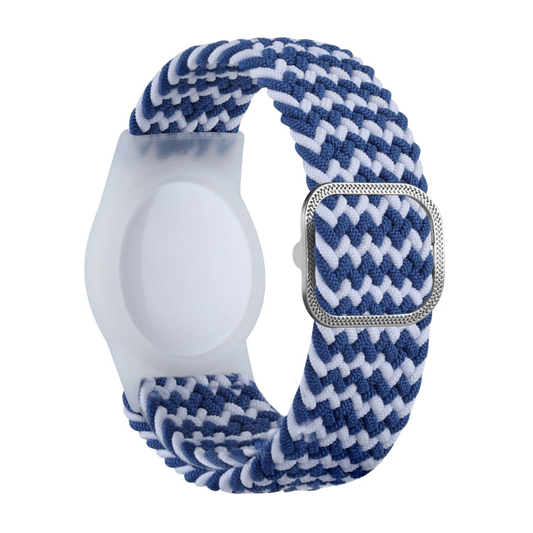 Bracelet en nylon tressé avec étui en TPU anti-perte pour AirTag 2e génération / AirTag 1re génération