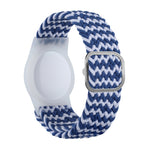 Bracelet en nylon tressé avec étui en TPU anti-perte pour AirTag 2e génération / AirTag 1re génération