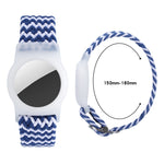 Bracelet en nylon tressé avec étui en TPU anti-perte pour AirTag 2e génération / AirTag 1re génération