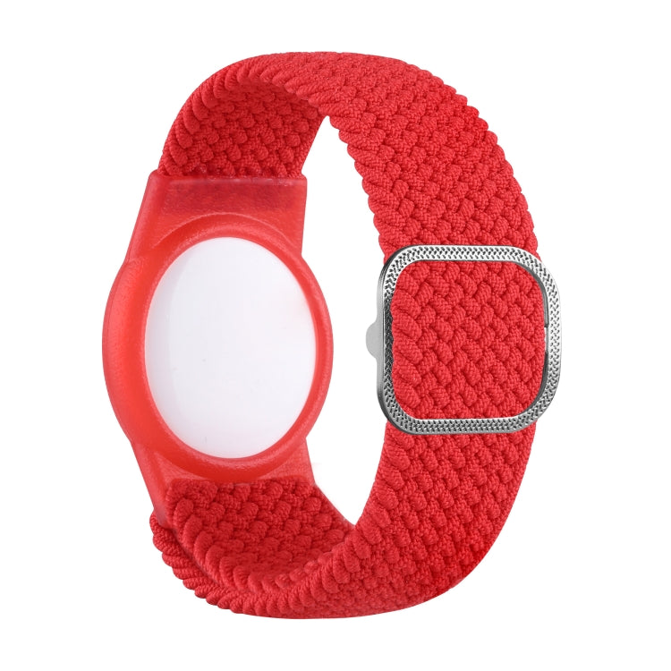 Bracelet en nylon tressé avec étui en TPU anti-perte pour AirTag 2e génération / AirTag 1re génération