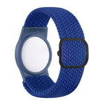 Bracelet en nylon tressé avec étui en TPU anti-perte pour AirTag 2e génération / AirTag 1re génération