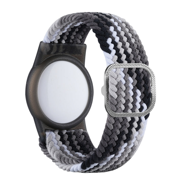 Bracelet en nylon tressé avec étui en TPU anti-perte pour AirTag 2e génération / AirTag 1re génération