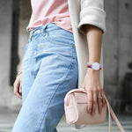 Bracelet en nylon tressé avec étui en TPU anti-perte pour AirTag 2e génération / AirTag 1re génération