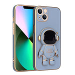 Plating Astronaut Holder Phone Case, For iPhone 12 Pro, For iPhone 12, For iPhone 12 mini, For iPhone 11 Pro Max, For iPhone 11 Pro