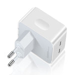 Chargeur double ports USB-C / Type-C PD 50W, prise PD 50W EU, prise PD 50W US