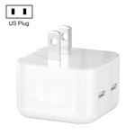 Chargeur double ports USB-C / Type-C PD 50W, prise PD 50W EU, prise PD 50W US