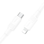 Câble de données de charge rapide PD hoco X84 20W USB-C / Type-C vers 8 broches, longueur : 1m