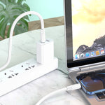 Câble de données de charge rapide PD hoco X84 20W USB-C / Type-C vers 8 broches, longueur : 1m