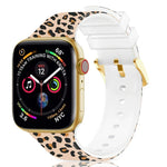 Bracelet de montre à boucle carrée et impression couleur pour Apple Watch Series, 7 45mm / 6&SE&5&4 44mm / 3&2&1 42mm, 7 41mm / 6&SE&5&4 40mm / 3&2&1 38mm