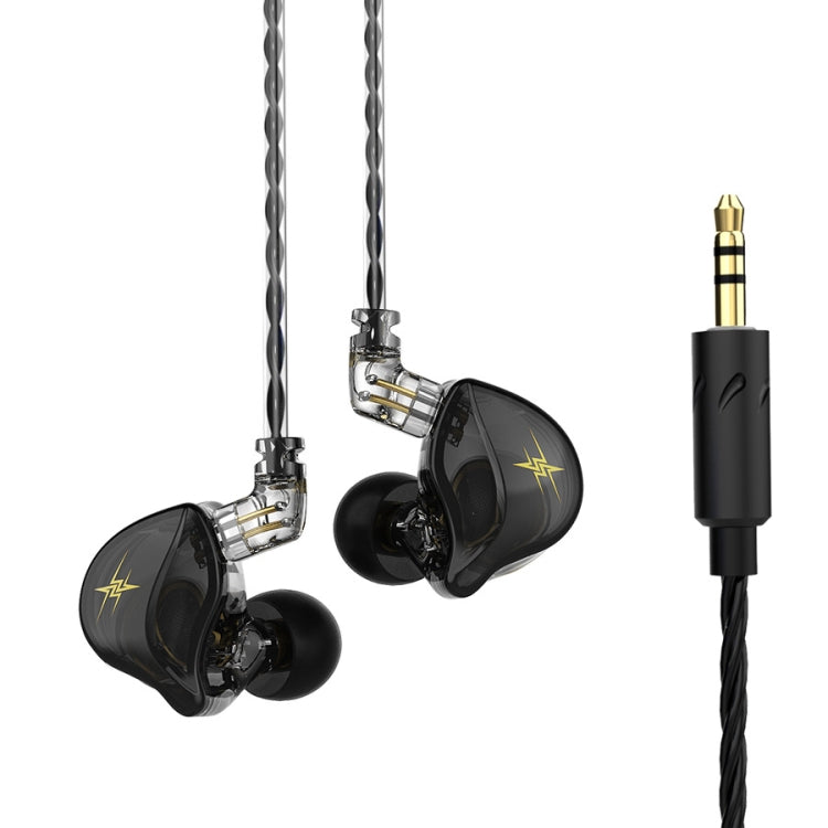 Écouteurs de scène intra-auriculaires stéréo HIFI QKZ ZXT Sports, avec commande filaire, version standard, avec micro