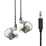 Écouteurs de scène intra-auriculaires stéréo HIFI QKZ ZXT Sports, avec commande filaire, version standard, avec micro