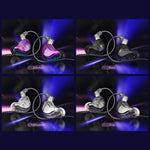 Écouteurs de scène intra-auriculaires stéréo HIFI QKZ ZXT Sports, avec commande filaire, version standard, avec micro