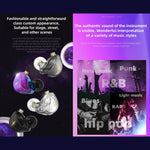 Écouteurs de scène intra-auriculaires stéréo HIFI QKZ ZXT Sports, avec commande filaire, version standard, avec micro