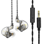 Écouteurs de scène intra-auriculaires stéréo HIFI QKZ ZXT Sports, avec commande filaire, version standard, avec micro