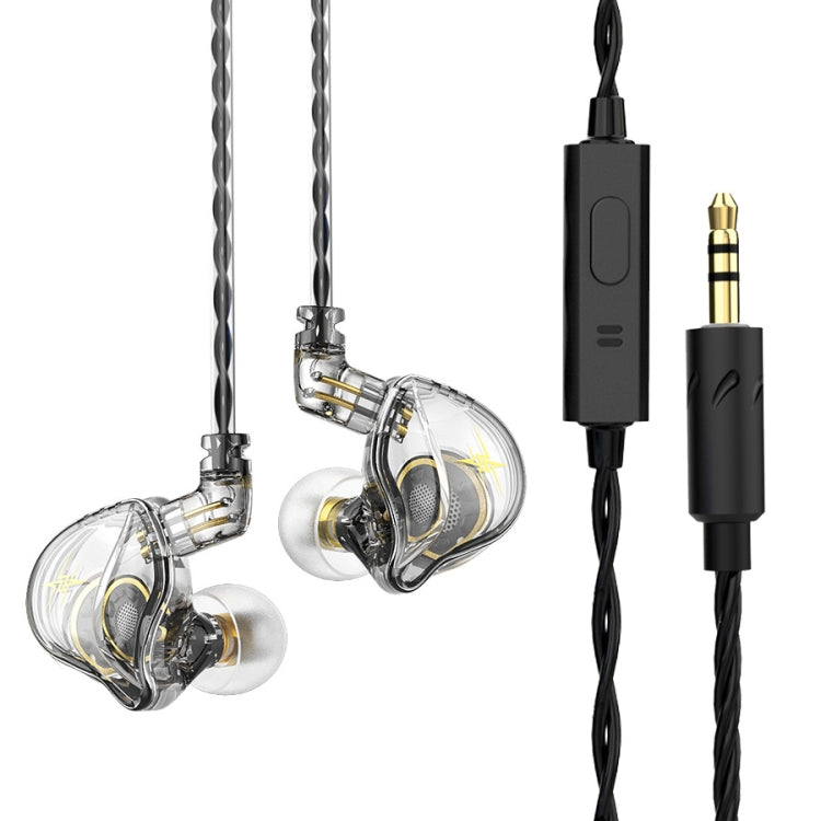 Écouteurs de scène intra-auriculaires stéréo HIFI QKZ ZXT Sports, avec commande filaire, version standard, avec micro