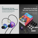 Écouteurs intra-auriculaires dynamiques avec caisson de basses QKZ AK6 MAX, version standard, avec micro