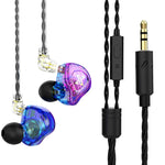 Écouteurs intra-auriculaires dynamiques avec caisson de basses QKZ AK6 MAX, version standard, avec micro