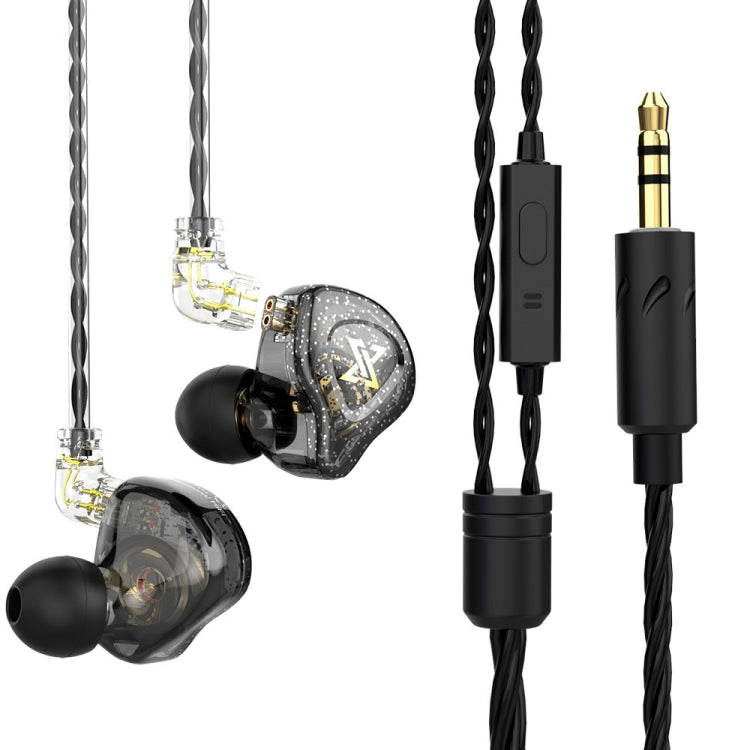 Écouteurs intra-auriculaires dynamiques avec caisson de basses QKZ AK6 MAX, version standard, avec micro