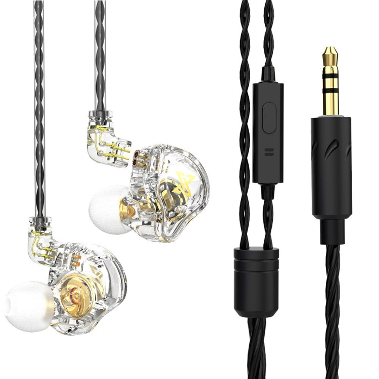 Écouteurs intra-auriculaires dynamiques avec caisson de basses QKZ AK6 MAX, version standard, avec micro