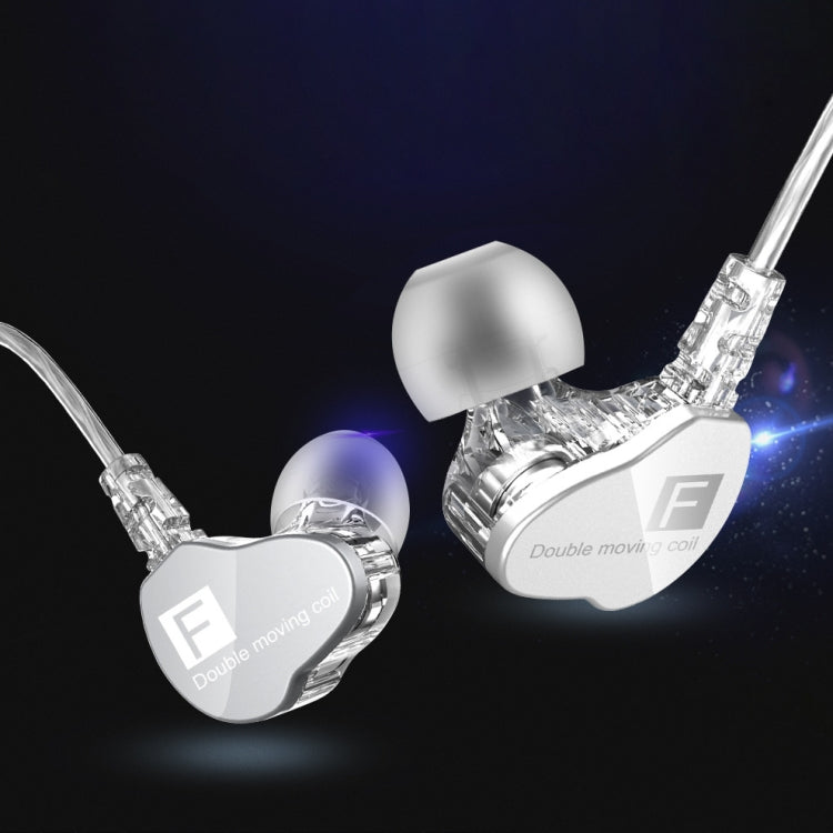 Écouteurs intra-auriculaires dynamiques doubles avec subwoofer QKZ F910