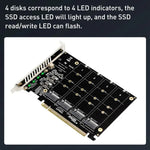 Carte de baie de disques PH44 NVMe 4 PCI-E à répartition de signal