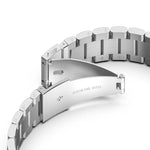 Bracelet de montre en acier à trois maillons, pour Samsung Galaxy Watch 5 40mm, pour Samsung Galaxy Watch 5 Pro 45mm